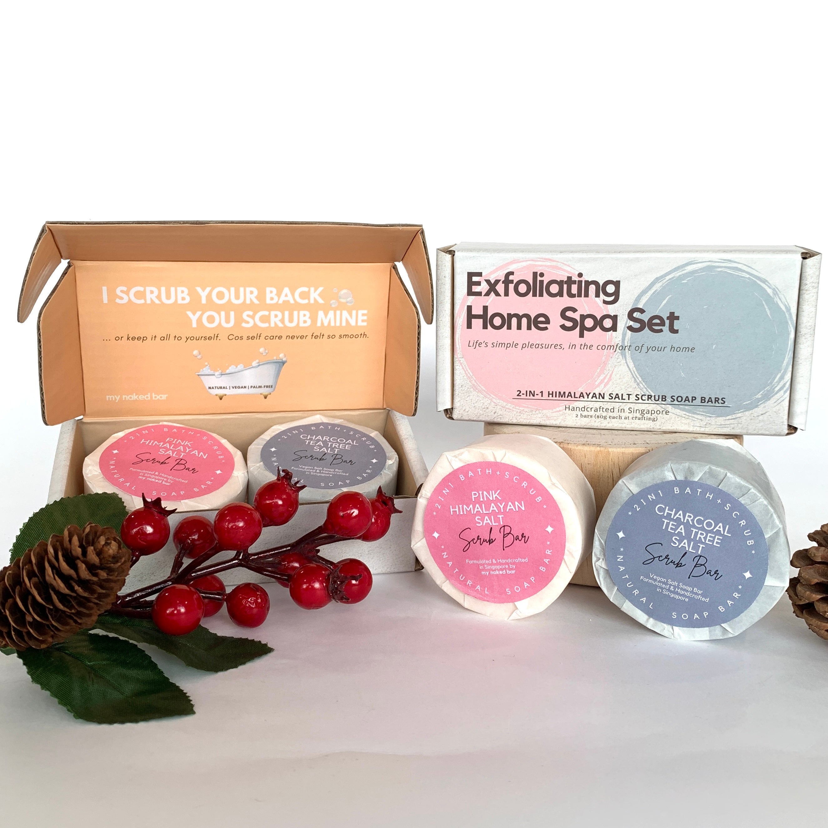 Exfoliating Home Spa Gift Set