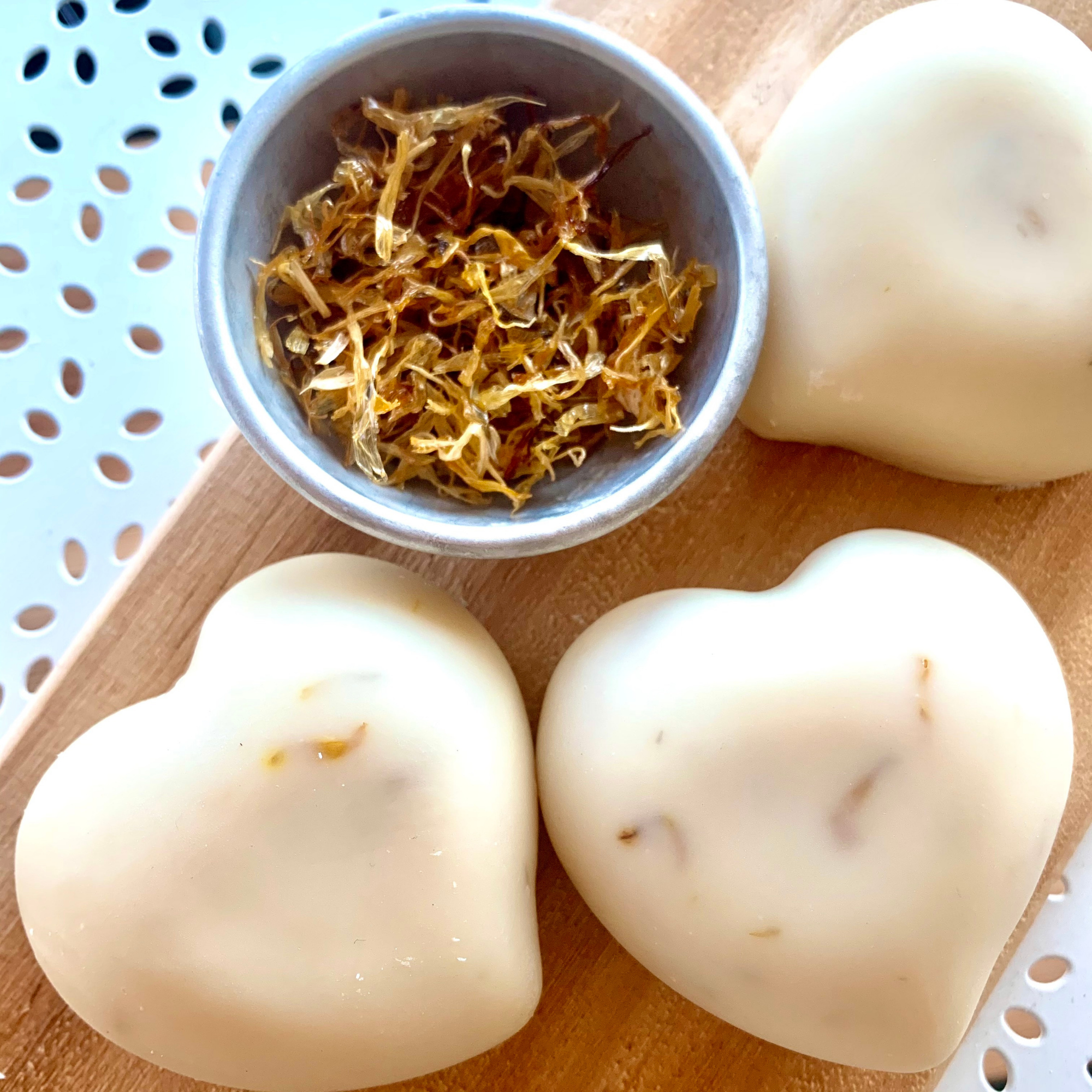 Calendula Heart Soap Bar