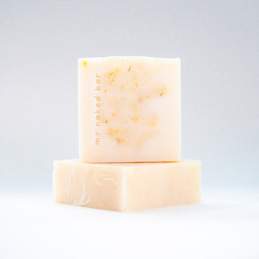 Front view of Calendula Maple Oats stacked on another bar lying down