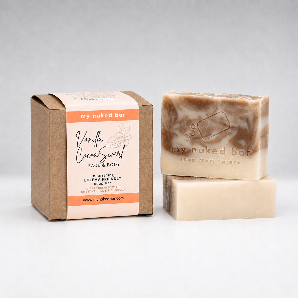 Vanilla Cocoa Swirl Soap Bar